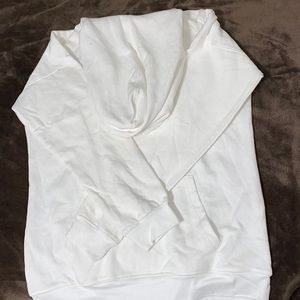 Basic Oversized-fit White hoodie from MISSGUIDED